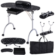 Load image into Gallery viewer, Portable Manicure Nail Table Station Desk Spa Beauty Salon Equipment