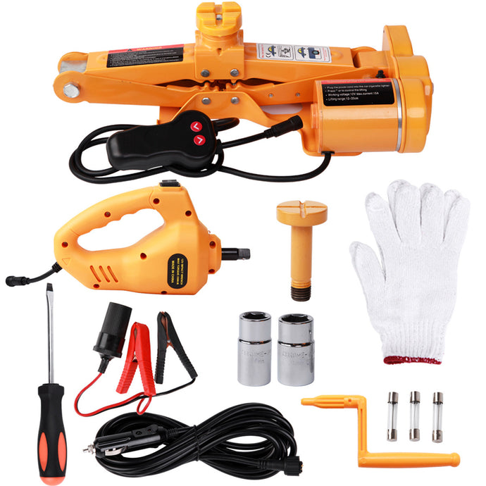 3 Ton Aomatic Electric Scissor Lift With Electric Car Wrench Kit