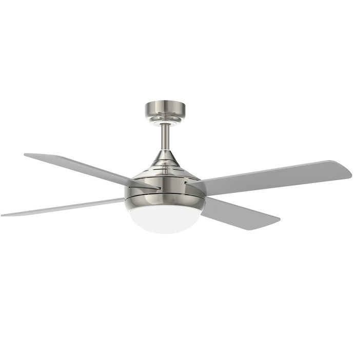 YUNLIGHTS 52 Inch 220V Reversible Four-Blade Indoor Ceiling Fan with Remote Control for Summer and Winter