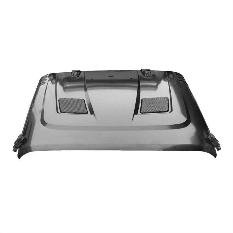Vented Hood Primered for Select Jeep Wrangler JK Models  (Black)