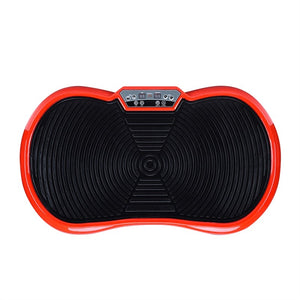 Fitness Vibration Platform Whole Body Shaper Vibration Plate Exercise Machine Weigth Loss Equipment with Remote Control & Balance Straps with US-plug (Red)