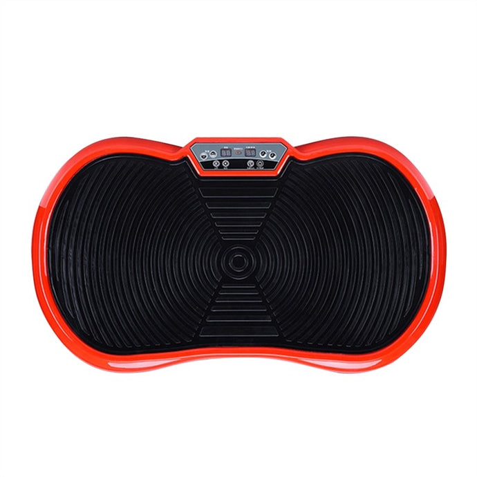 Fitness Vibration Platform Whole Body Shaper Vibration Plate Exercise Machine Weigth Loss Equipment with Remote Control & Balance Straps with US-plug (Red)