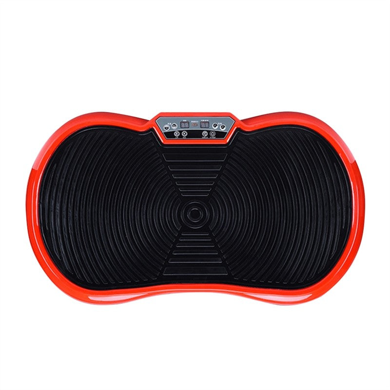 Fitness Vibration Platform Whole Body Shaper Vibration Plate Exercise Machine Weigth Loss Equipment with Remote Control & Balance Straps with US-plug (Red)