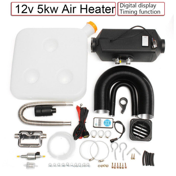 5000W 12V Diesel Air Heater for RV Motorhome Trailer Truck Boat Bus Van